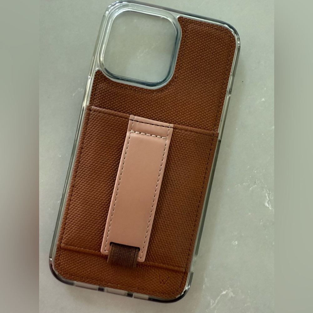 Walli STORY MADISON VINING iPhone 14 Pro Max Phone Case Card Holder Finger Loop